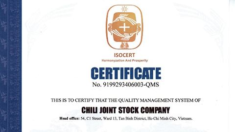 Chili đạt chứng nhận ISO 9001:2015 - 10