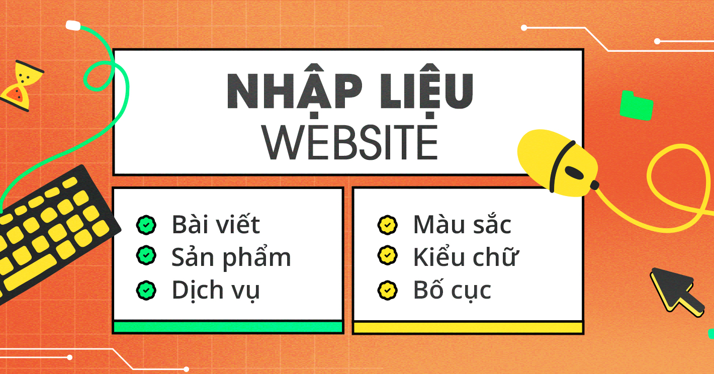 Nhập liệu cho website