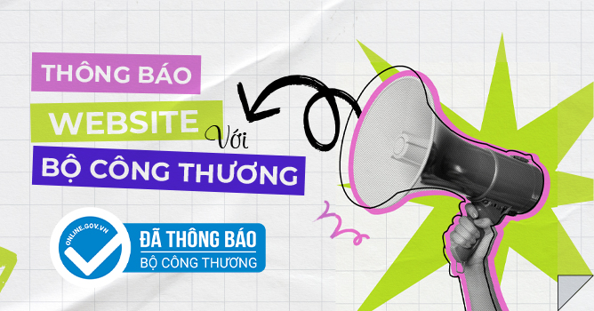 Thông báo website với Bộ Công Thương