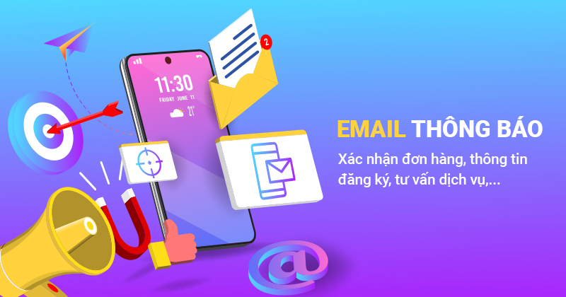 500 email thông báo