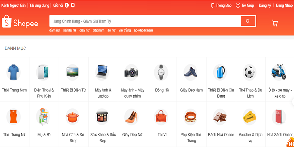 Shopee xây dựng theo mô hình Marketplace hỗn hợp